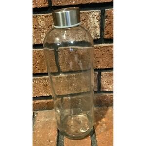 Boroux Basics Glass Screw Top Drinking Bottle Glass 10"